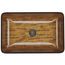 Donatello Glass 23" x 15" x 5" Rectangular Vessel Bathroom Sink (Wooden Brown)