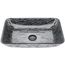Donatello Glass 18" x 13" x 4" Rectangular Vessel Bathroom Sink (Artistic Titanium Gray)