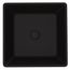 Noma Glass 16" x 16" x 4" Vessel Bathroom Sink (Black MatteShell)