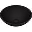 Noma Glass 15" x 15" x 5" Vessel Bathroom Sink (Black MatteShell)