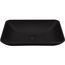Noma Glass 22" x 14" x 4" Vessel Bathroom Sink (Black MatteShell)