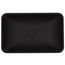 Noma Glass 22" x 14" x 4" Vessel Bathroom Sink (Black MatteShell)