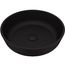 Noma Glass 17" x 17" x 4" Round Vessel Bathroom Sink (Black MatteShell)