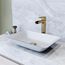Sottile Glass 18" x 13" x 4" Rectangular Vessel Bathroom Sink (Modern White)
