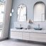 Sottile Glass 18" x 13" x 4" Rectangular Vessel Bathroom Sink (Modern Blue)