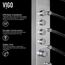 Brielle 6-Jet Shower Panel System w/ Fixed Rainhead & Shower Wand, 2.5 GPM (Stainless Steel)