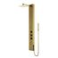 Rector 2-Jet Shower Panel System w/ Square Head and Hand Shower Wand, 1.8 GPM (Brushed Gold)