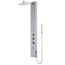 Rector 2-Jet Shower Panel System w/ Adj. Square Head & Shower Wand, 1.8 GPM (Stainless Steel)