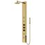 Ellington 4-Jet Shower Panel System w/ Round Head and Hand Shower Wand, 1.8 GPM (Brushed Gold)