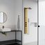 Ellington 4-Jet Shower Panel System w/ Round Head and Hand Shower Wand, 1.8 GPM (Brushed Gold)