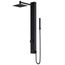 Orchid 2-Jet Shower Panel System w/ Adj. Square Head & Hand Shower Wand, 1.8 GPM (Matte Black)