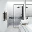 Orchid 2-Jet Shower Panel System w/ Adj. Square Head & Hand Shower Wand, 1.8 GPM (Matte Black)
