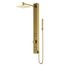 Orchid 2-Jet Shower Panel System w/ Square Head and Hand Shower Wand, 1.8 GPM (Brushed Gold)