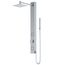 Orchid 2-Jet Shower Panel System w/ Adj. Square Head & Shower Wand, 1.8 GPM (Stainless Steel)