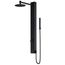 Gardenia 2-Jet Shower Panel System/ Adj. Round Head & Shower Wand, 1.8 GPM (Matte Black)