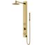Gardenia 2-Jet Shower Panel System/ Round Head and Hand Shower Wand, 1.8 GPM (Brushed Gold)