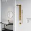 Gardenia 2-Jet Shower Panel System/ Round Head and Hand Shower Wand, 1.8 GPM (Brushed Gold)