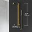 Gardenia 2-Jet Shower Panel System/ Round Head and Hand Shower Wand, 1.8 GPM (Brushed Gold)