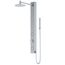 Gardenia 2-Jet Shower Panel System/ Adj. Round Head & Shower Wand, 1.8 GPM (Stainless Steel)