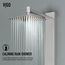 Sutton 58" x 4" 4-Jet Shower Panel System w/ Adjustable Square Head & Shower Wand, 1.8 GPM (SS)