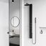 Sutton 4-Jet Shower Panel System w/ Adj. Round Head & Shower Wand, 1.8 GPM (Matte Black)