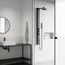Sutton 4-Jet Shower Panel System w/ Adj. Round Head & Shower Wand, 1.8 GPM (Matte Black)