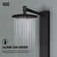 Sutton 4-Jet Shower Panel System w/ Adj. Round Head & Shower Wand, 1.8 GPM (Matte Black)