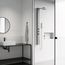 Sutton 4-Jet Shower Panel System w/ Adj. Round Head & Shower Wand, 1.8 GPM (Stainless Steel)