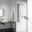 Bowery 58" x 4"4-Jet Shower Panel System w/ Round Head, Tub Filler & Shower Wand, 1.8 GPM (SS)