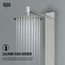 Bowery 58" x 4"4-Jet Shower Panel System w/ Round Head, Tub Filler & Shower Wand, 1.8 GPM (SS)