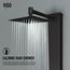 Sutton 4-Jet Shower Panel System w/ Adj. Square Head & Shower Wand, 1.8 GPM (Matte Black)