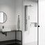 Sutton 58" x 5" 4-Jet Shower Panel System w/ Adj. Square Head & Shower Wand, 1.8 GPM (SS)