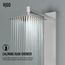 Sutton 58" x 5" 4-Jet Shower Panel System w/ Adj. Square Head & Shower Wand, 1.8 GPM (SS)