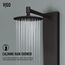 Bowery 4-Jet Shower Panel System w/ Round Head, Tub Filler & Shower Wand, 1.8 GPM (Matte Black)