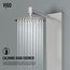 Bowery 59" x 6" 4-Jet Shower Panel System w/ Round Head, Tub Filler & Shower Wand, 1.8 GPM (SS)