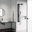 Bowery 4-Jet Shower Panel System, Square Rainhead, Tub Filler & Wand, 1.8 GPM (Matte Black)