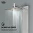 Bowery 4-Jet Shower Panel System w/ Square Rainhead, Tub Filler & Hand Shower, 1.8 GPM (SS)