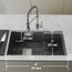 Hampton SS 32" x 17" x 10" Single Bowl Undermount Workstation Sink, Utility Ledge & Accessories