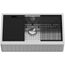 Handmade Stainless Steel 36" x 21" x 10" Single Bowl Farmhouse Sink Workstation w/ Accessories