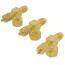 Swivel Tee w/ Permanent Depressor, 1/4" Access On Run x 1/4" Female Flare w/ Depressor on F. Swivel Branch (3 Pack)