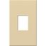 Architectural 1 Gang Wall Plate for Nova T Dimmers and Switches, Matte Finish, VWP-1-IV, Ivory