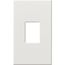 Architectural 1 Gang Wall Plate for Nova T Dimmers and Switches, Matte Finish, VWP-1-WH, White