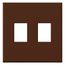 Architectural 2 Gang Wall Plate for Nova T Dimmers and Switches, Matte Finish, VWP-2-Si, Sienna