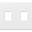 Nova T Wall Plate Kit, 1-Gang, Fits 1 Small NovaT/Nova Control, No Fins Broken, Metal Finish, Satin Chrome
