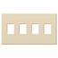 Architectural 4 Gang Wall Plate for Nova T Dimmers and Switches, Matte Finish, VWP-4-BE, Beige