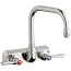 W4W Series 6-1/4" Wall-Mounted Workboard Faucet w/ 4" Centers, W4W-DB6AE1-369ABCP
