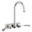 W4W Series 5-1/4" Wall-Mounted Workboard Faucet w/ 4" Centers, W4W-GN2AE1-317ABCP
