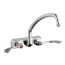 W4W Series 9-1/2" Wall-Mounted Workboard Faucet w/ 4" Centers, W4W-L9E1-317ABCP