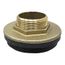 2" x 1-1/4" Brass Toilet Spud w/ Washer