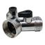3/4" Siamese Hose Connection w/ Shut Off